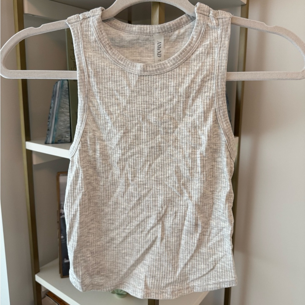 NWT Light Gray Ribbed Tank Top